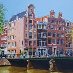 Amsterdam Afternoon, olieverf op canvas, 50 x 70 cm